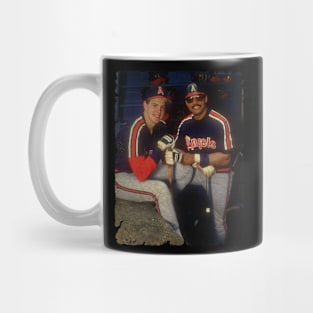 Wally Joyner and Reggie Jackson in Los Angeles Angels of Anaheim Mug